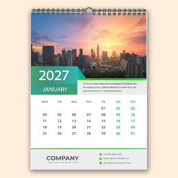 Calendari spirale con appendino